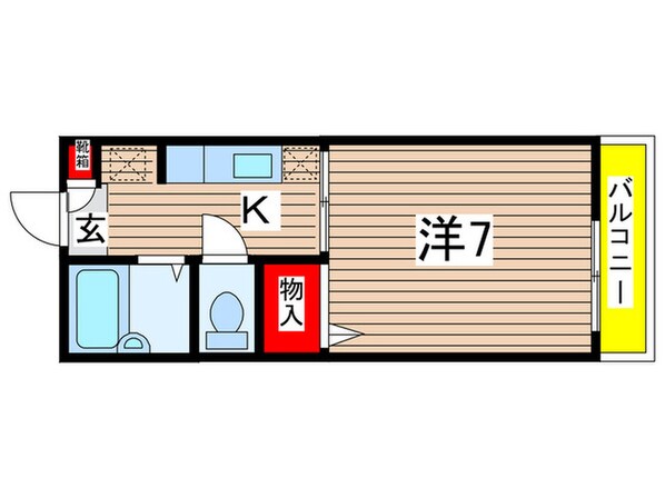 パ－クコ－ト船原の物件間取画像